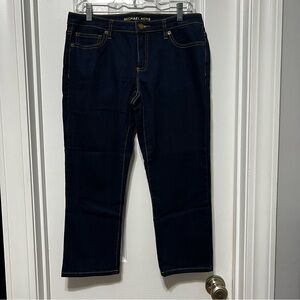 Michael Kors Dark Blue Skinny Capri Jeans